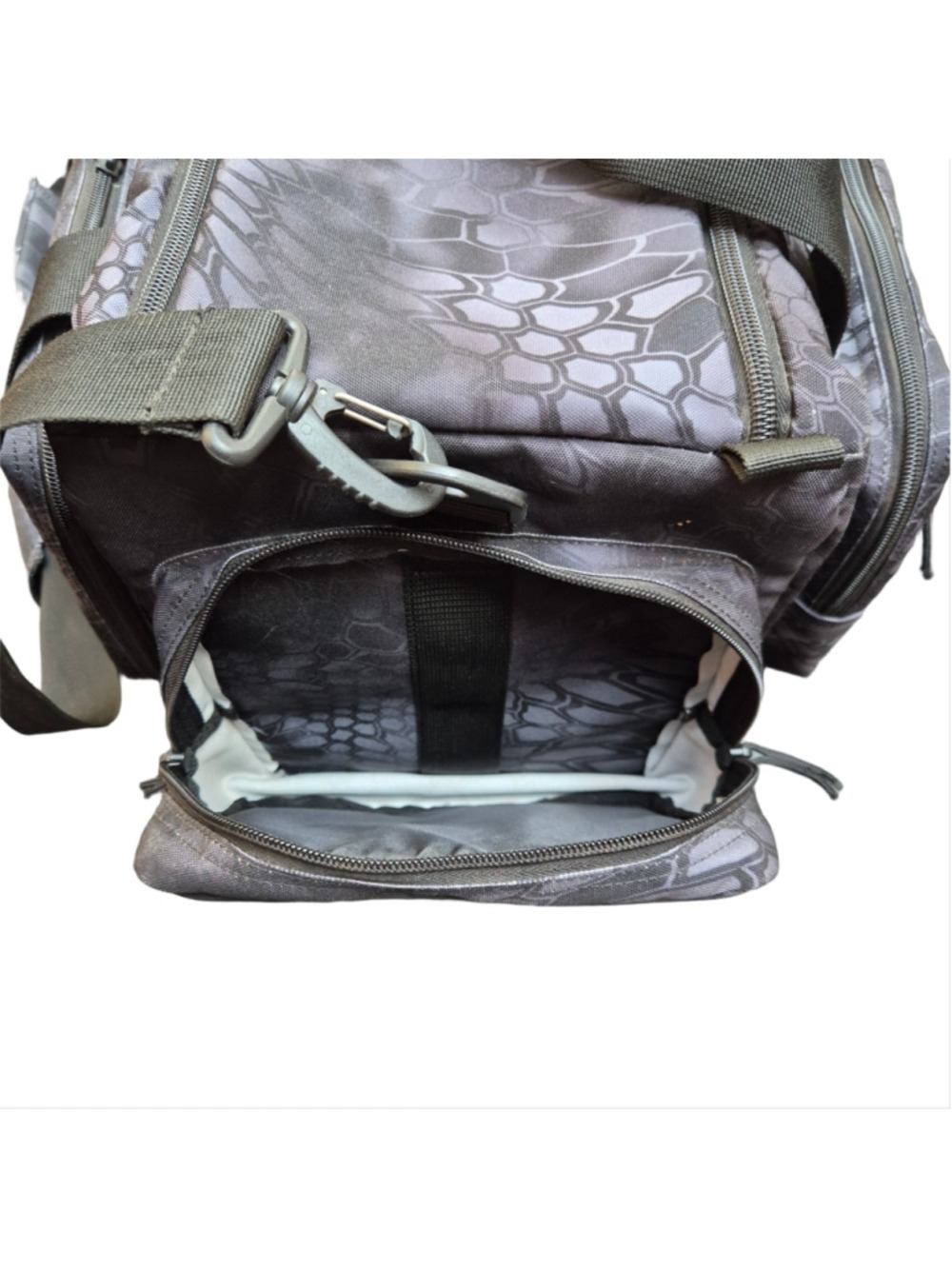 Men's Kryptek Gray Black Camo Backpack One Size - Picture 11 of 13